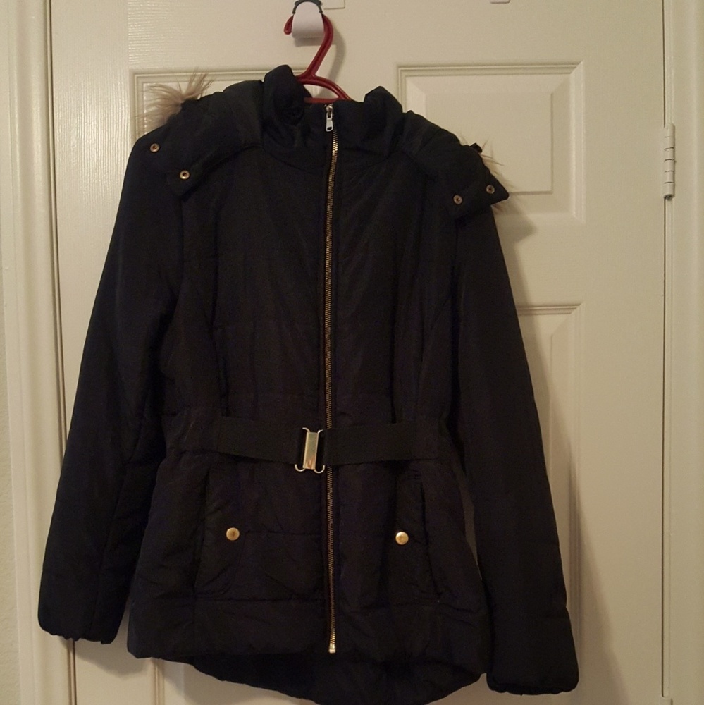 H&M  Black jacket /coat, size M (used )